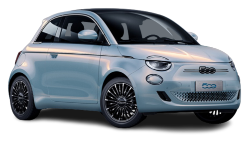 Fiat 500e La Prima as car subscription Carvolution.ch